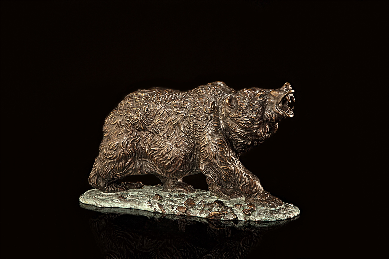 Tierplastik "Bär", Bronze
