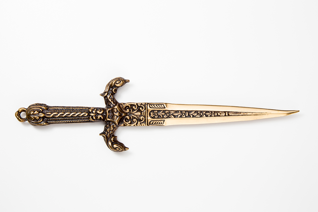 Brieföffner "Schwert", Bronze