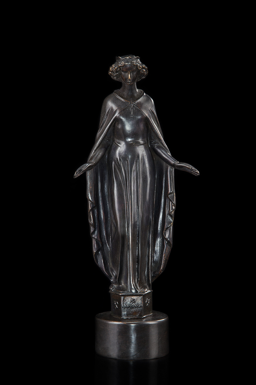 Skulptur "Heilige Barbara", Bronze