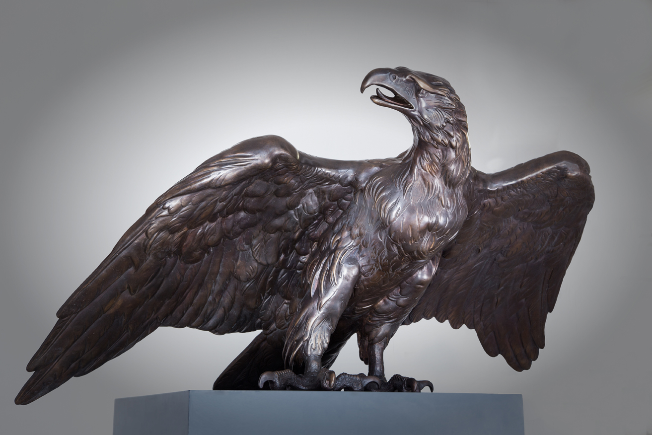 Tierplastik "Adler", Bronze
